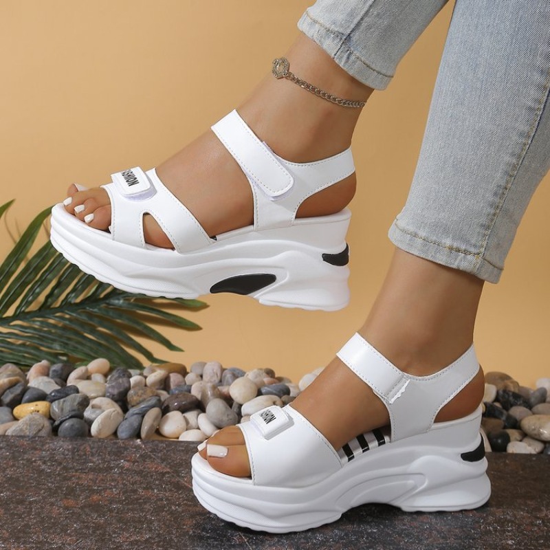 Velcro Strap Sandal - New Women Platform Wedge Sandals Summer