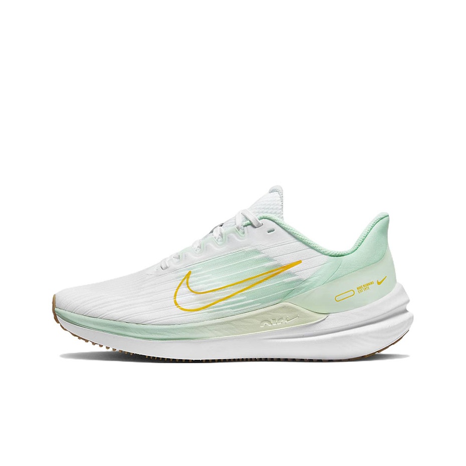 Men'S Shoes Green And White - Nike Winflo 9 Running Shoes Women's