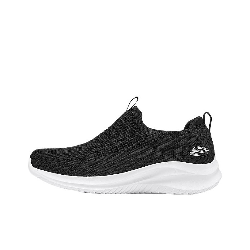 Men'S Shoes Black And White - Skechers Sport Abrasion Resistant Low top