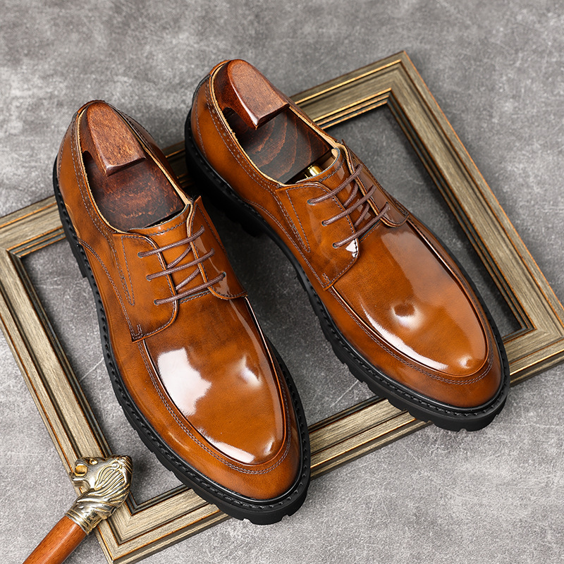 Men'S Shoes Business Casual - Genuine Full Leather Men's Formal Dress