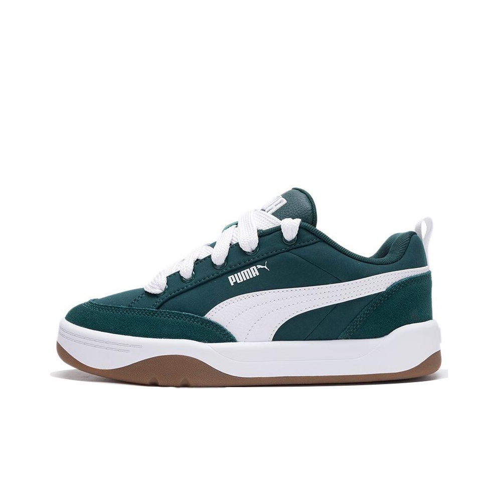 Men'S Shoes Green And White - PUMA Park Lifestyle Street Abrasion Resistant
