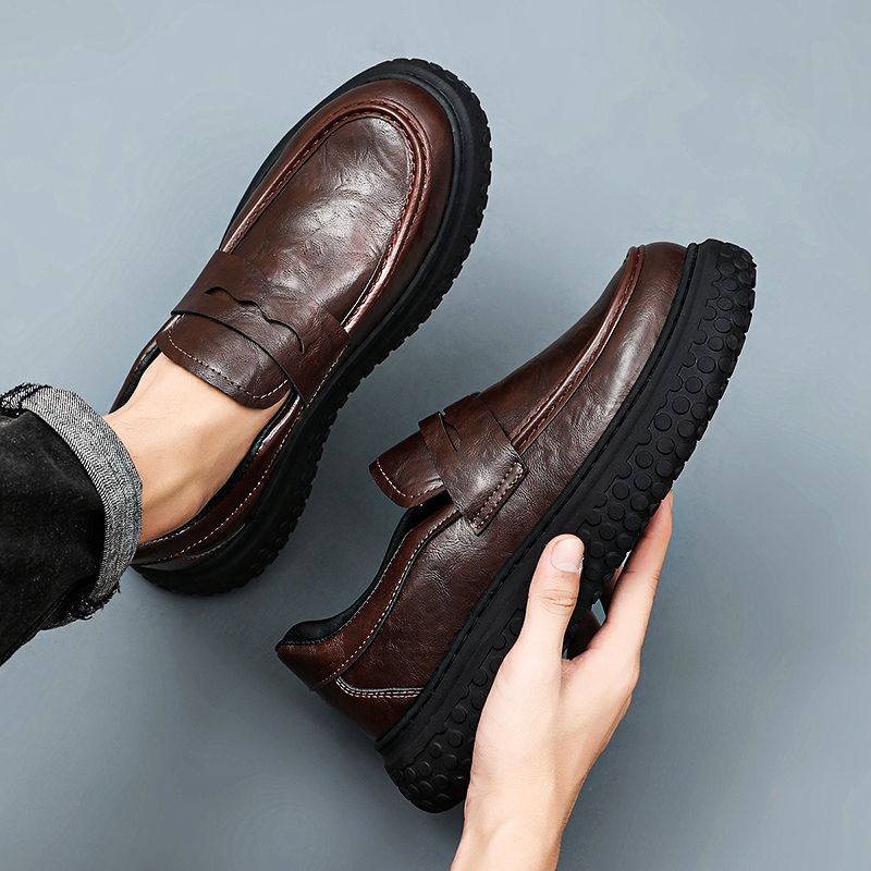 2026 New Men's Loafers Soft Le - Men'S Shoes Business Casual ulasan dan harga