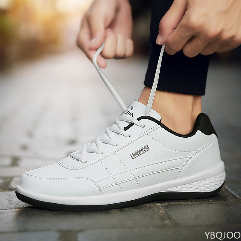 Shoes Leather Men Sneakers Tre - Men Shoes Vans ulasan dan harga