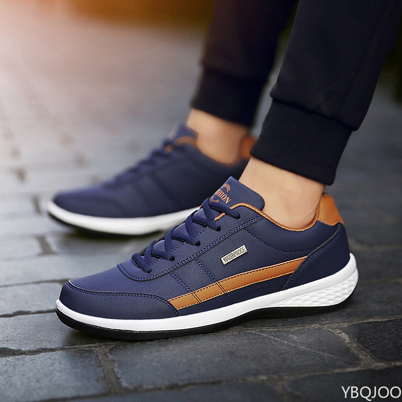 Shoes Leather Men Sneakers Tre - Men Shoes Vans ulasan dan harga