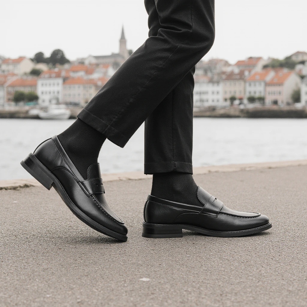 Men's Black Penny Loafers Clas - Men'S Shoes Hey Dude ulasan dan harga