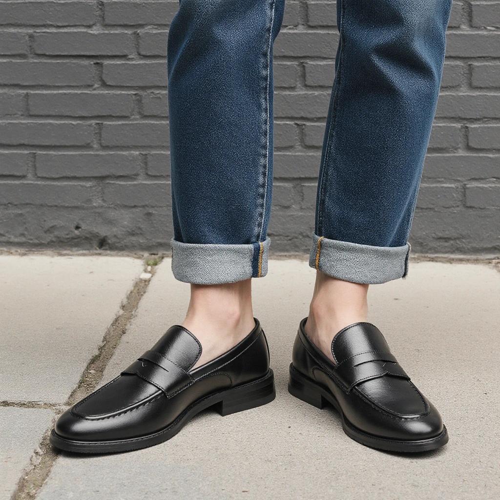 Men's Black Penny Loafers Clas - Men'S Shoes Hey Dude ulasan dan harga