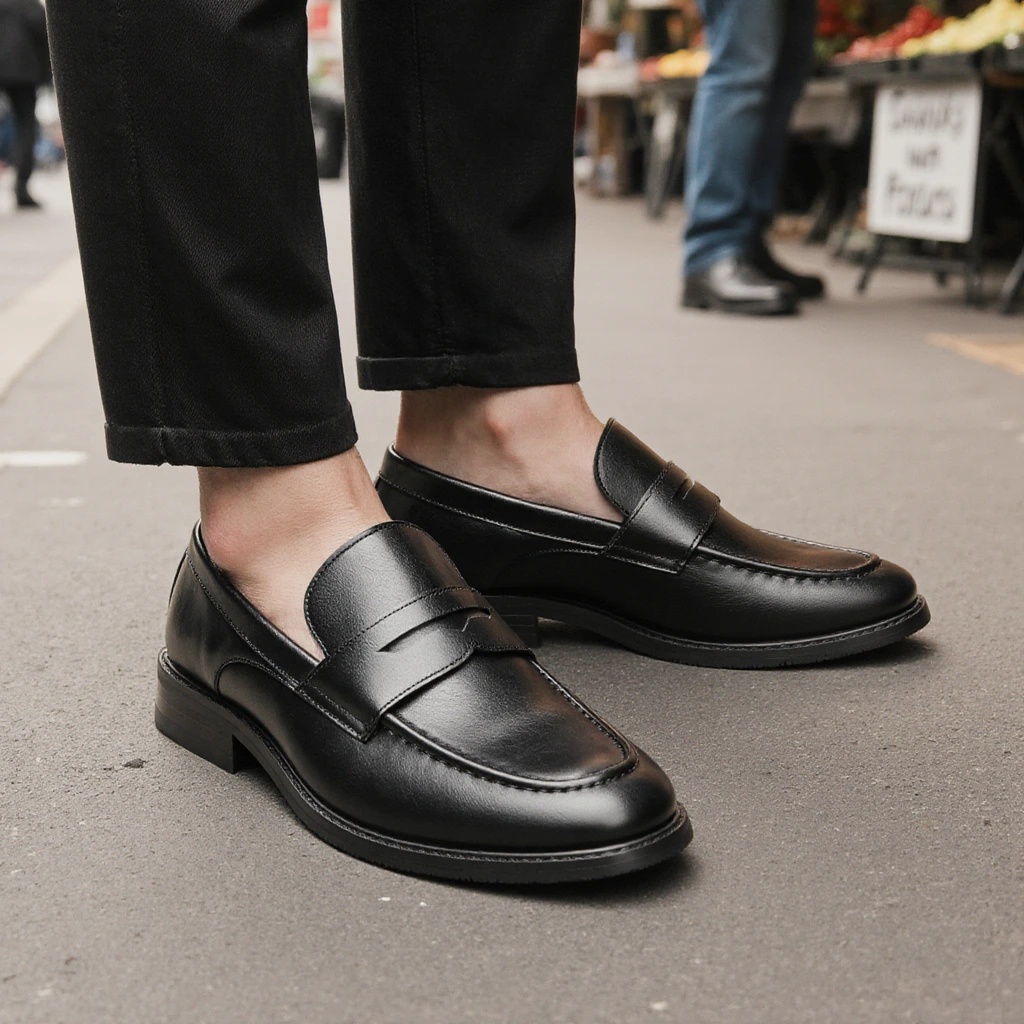 Men's Black Penny Loafers Clas - Men'S Shoes Hey Dude ulasan dan harga