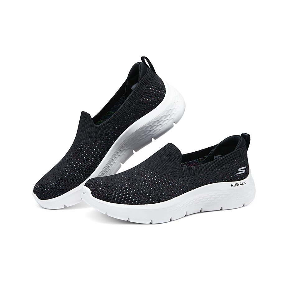 Skechers Go Walk Fle Mesh, Tex - Men'S Shoes Black And White ulasan dan harga