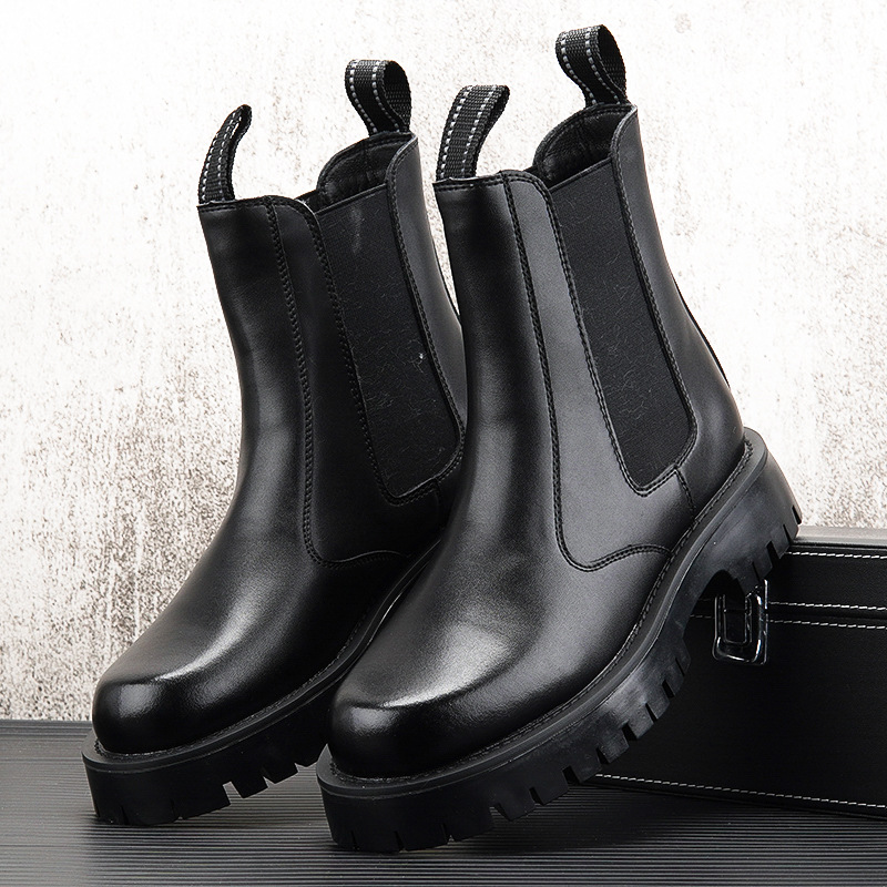 men's fashion high chelsea boo - Men'S Shoes Black And White ulasan dan harga