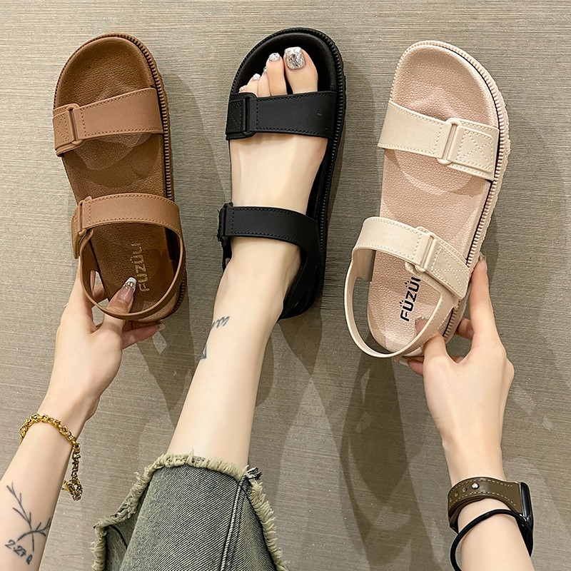 Summer Women's Sandals - Korea - Velcro Strap Sandal ulasan dan harga