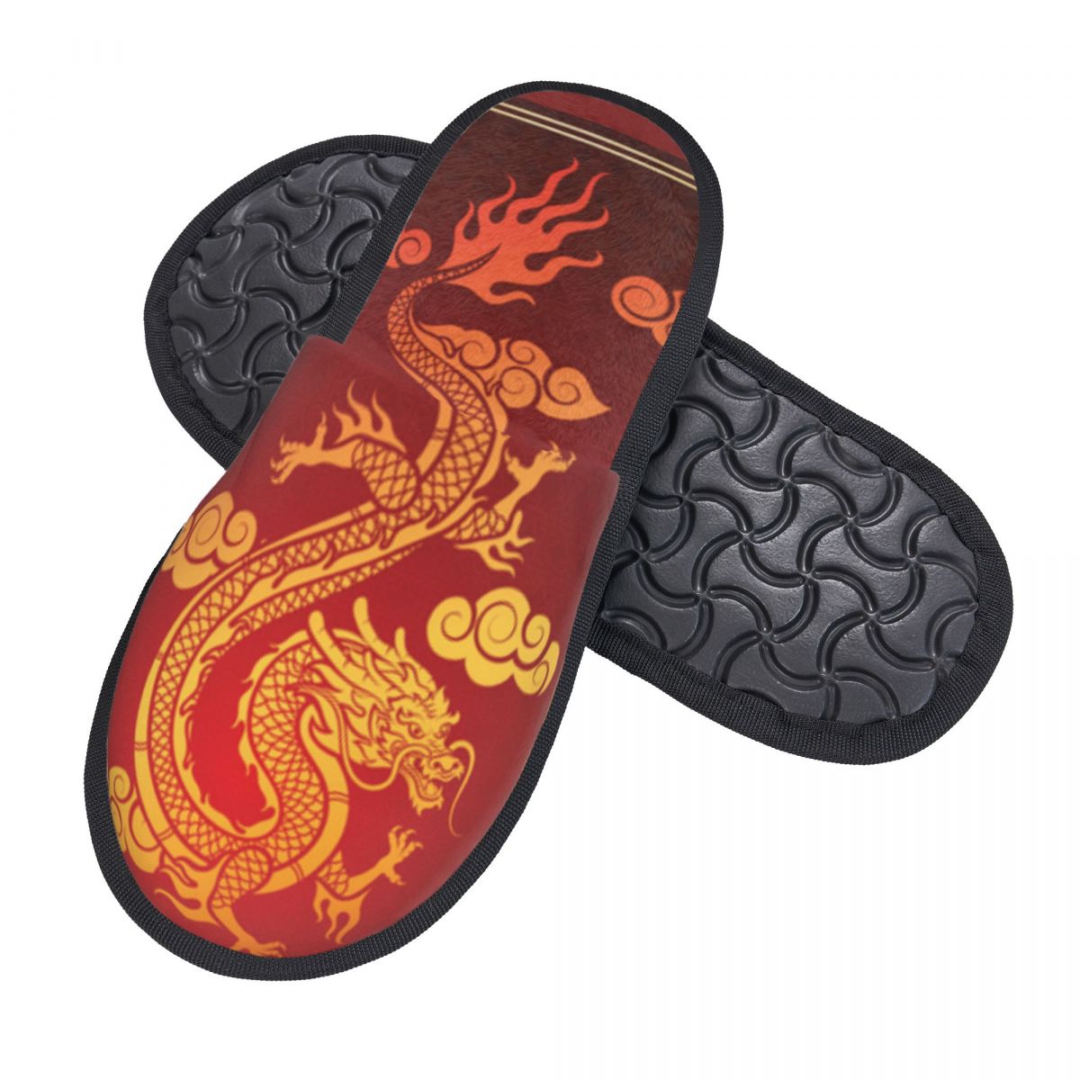 Dragon Illustration Slipper Fo - Men Shoes Illustration ulasan dan harga