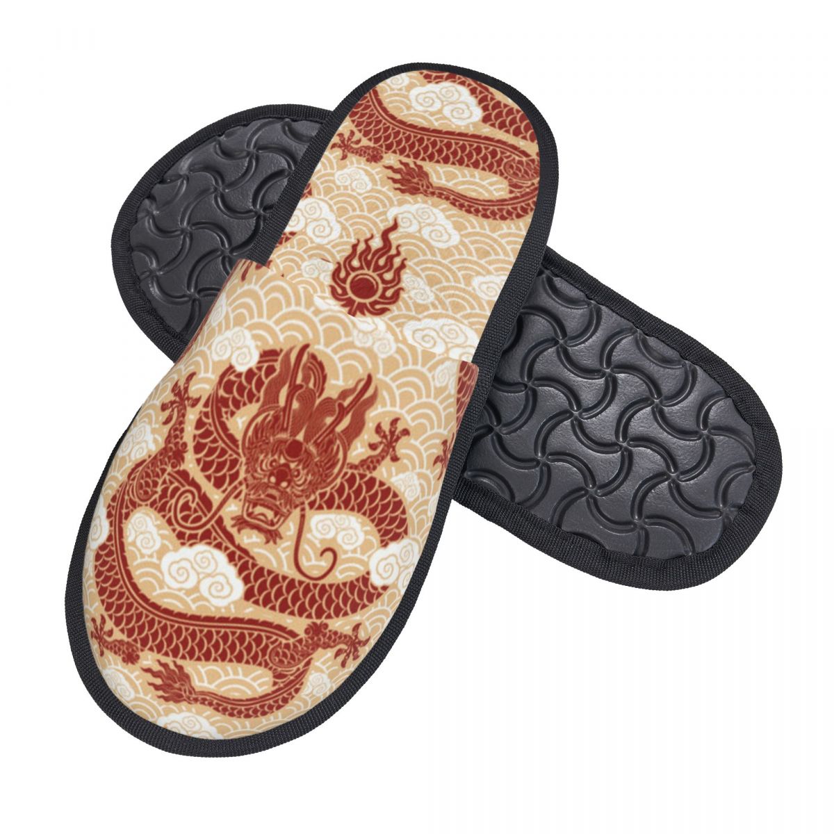 Dragon Illustration Slipper Fo - Men Shoes Illustration ulasan dan harga