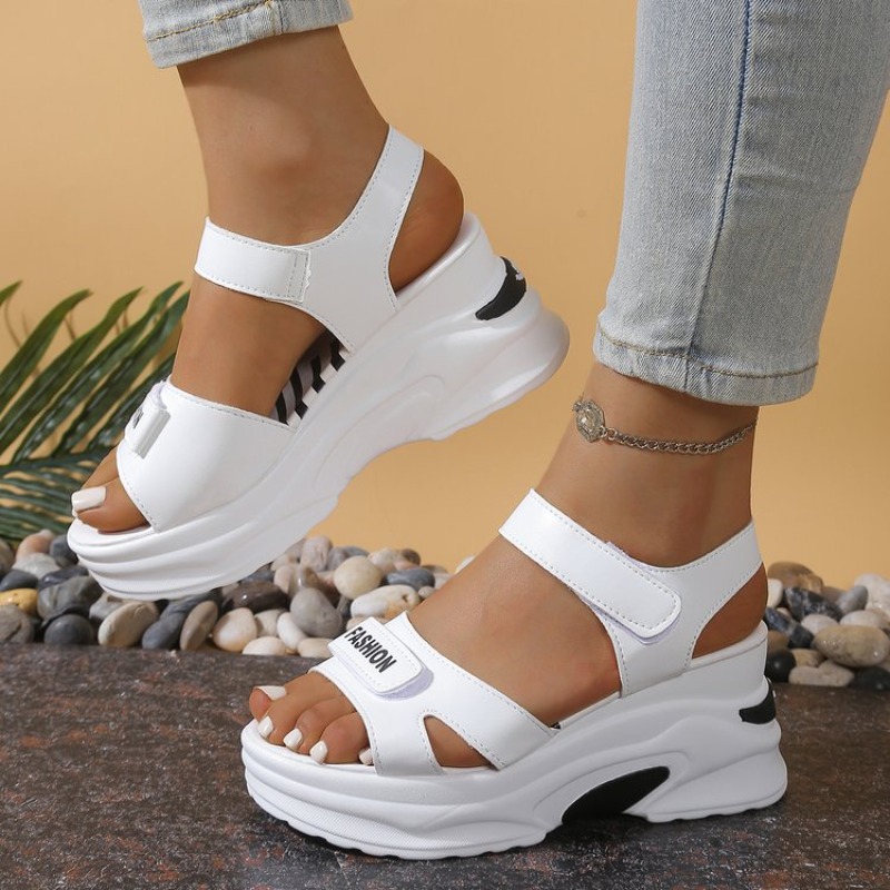 New Women Platform Wedge Sanda - Velcro Strap Sandal ulasan dan harga