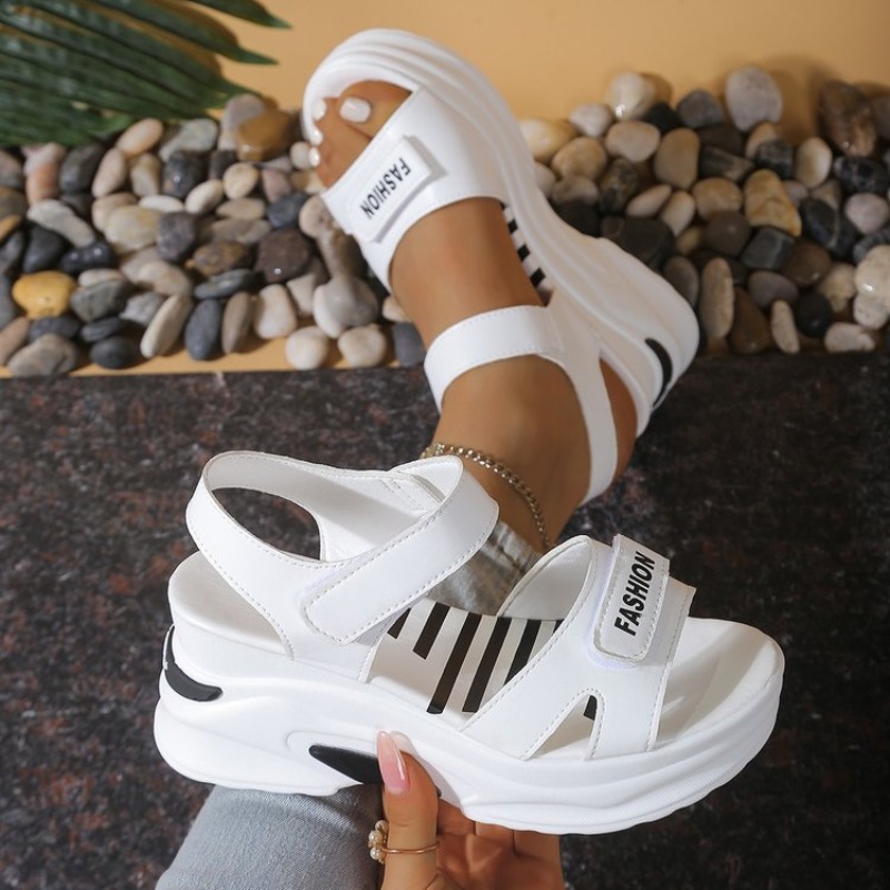 New Women Platform Wedge Sanda - Velcro Strap Sandal ulasan dan harga