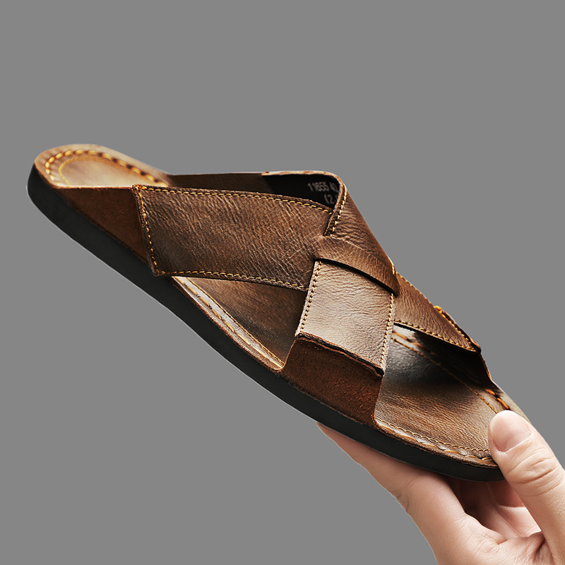 Fashion Genuine Leather Men Sl - Men'S Shoes Hey Dude ulasan dan harga