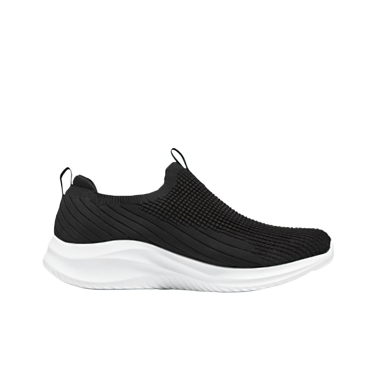 Skechers Sport Abrasion Resist - Men'S Shoes Black And White ulasan dan harga