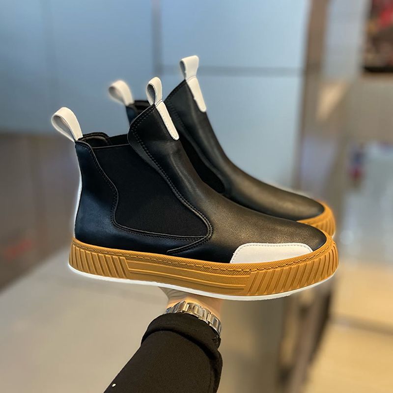 Men High Top Leather Shoes Win - Men'S Shoes Business Casual ulasan dan harga