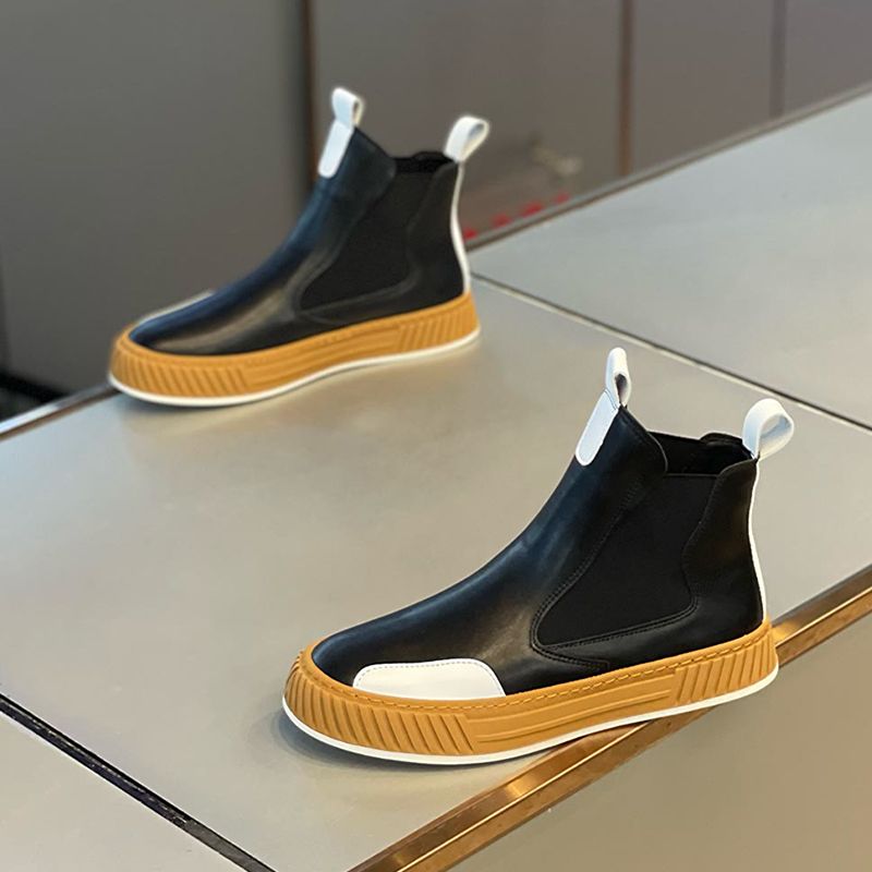 Men High Top Leather Shoes Win - Men'S Shoes Business Casual ulasan dan harga