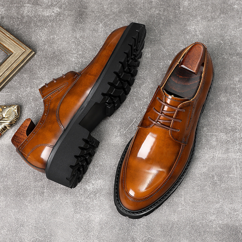 Genuine Full Leather Men's For - Men'S Shoes Business Casual ulasan dan harga