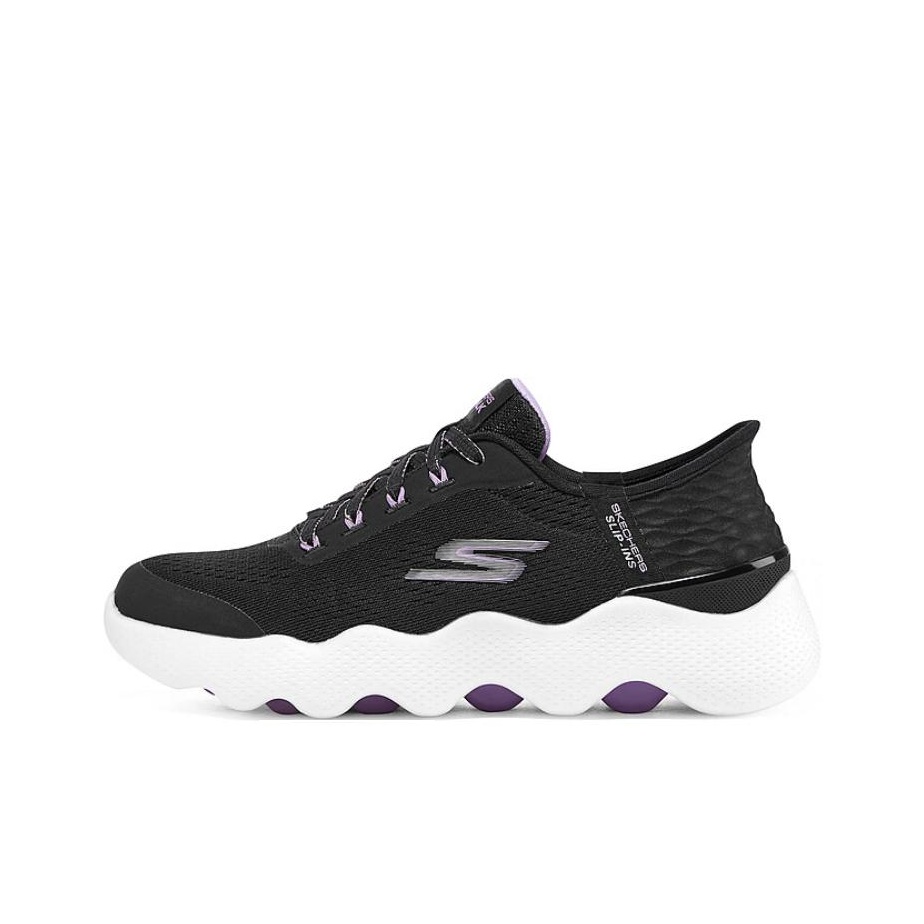 Skechers Go Walk Massage Fit W - Men'S Shoes Black And White ulasan dan harga