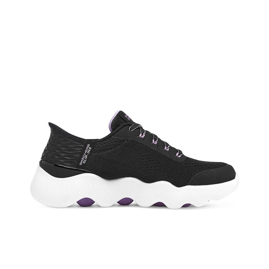 Skechers Go Walk Massage Fit W - Men'S Shoes Black And White ulasan dan harga