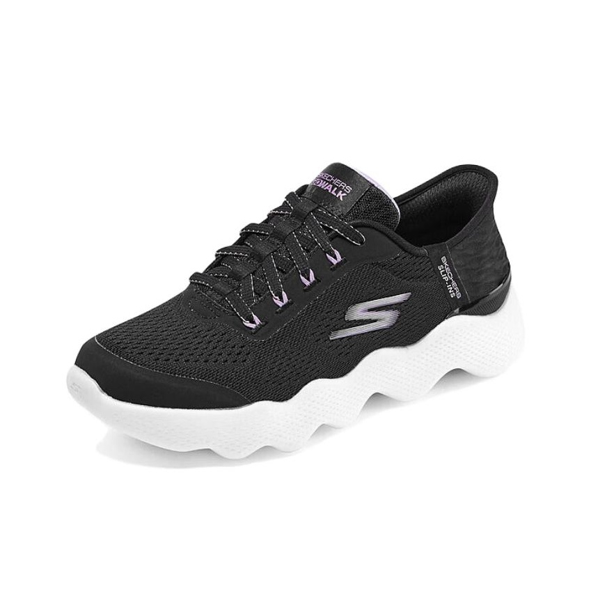 Skechers Go Walk Massage Fit W - Men'S Shoes Black And White ulasan dan harga