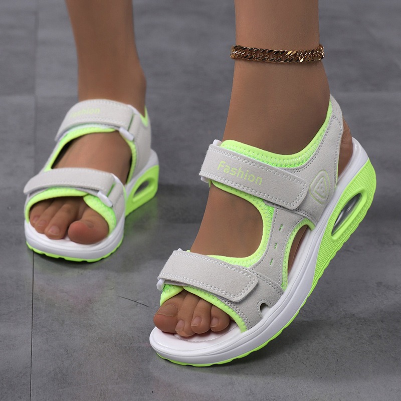 Women's Orthopedic Air Cushion - Velcro Strap Sandal ulasan dan harga