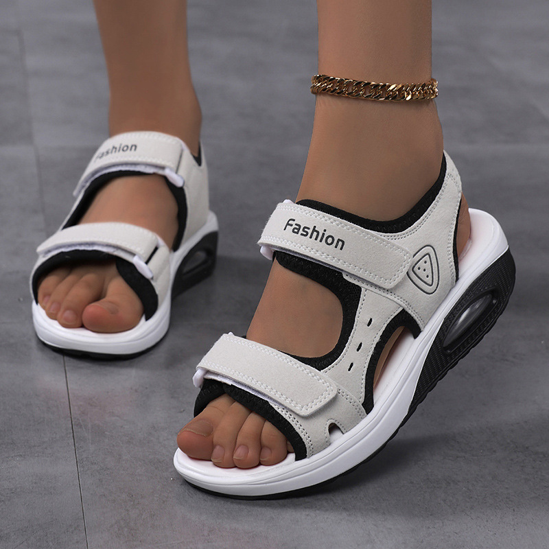 Women's Orthopedic Air Cushion - Velcro Strap Sandal ulasan dan harga
