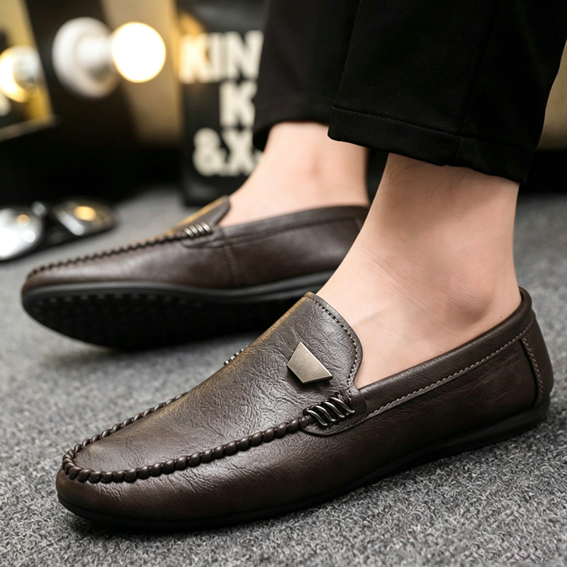 British Style Men's Leather Sh - Men'S Shoes Hey Dude ulasan dan harga