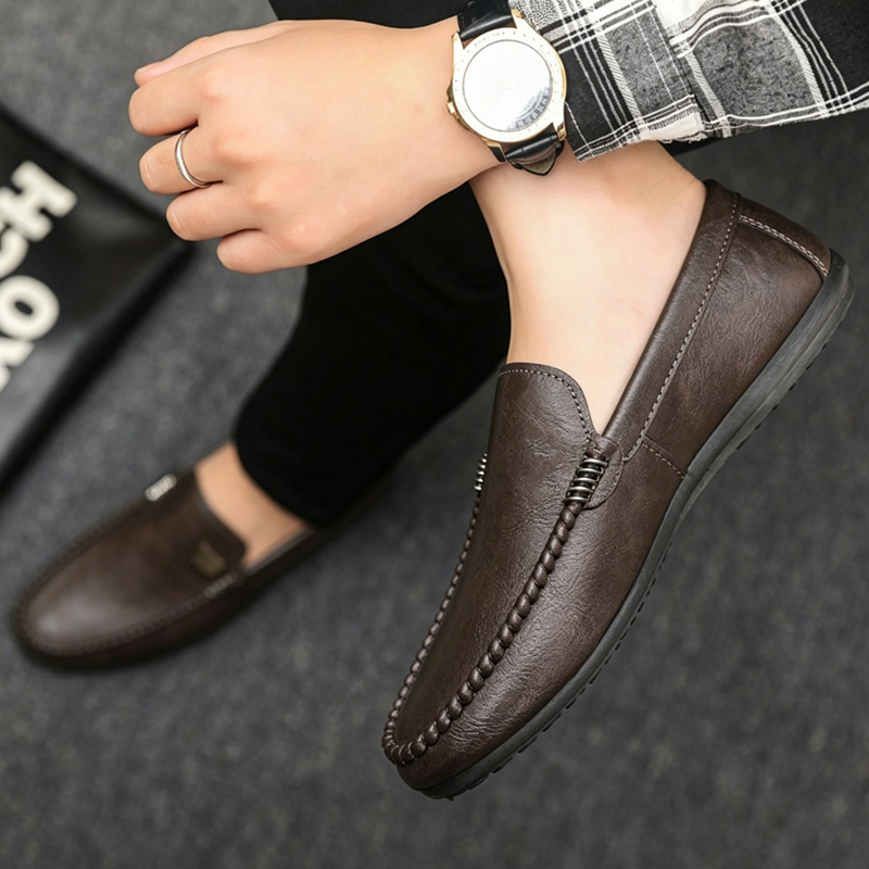 British Style Men's Leather Sh - Men'S Shoes Hey Dude ulasan dan harga