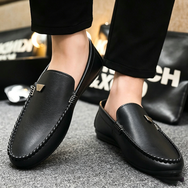 British Style Men's Leather Sh - Men'S Shoes Hey Dude ulasan dan harga