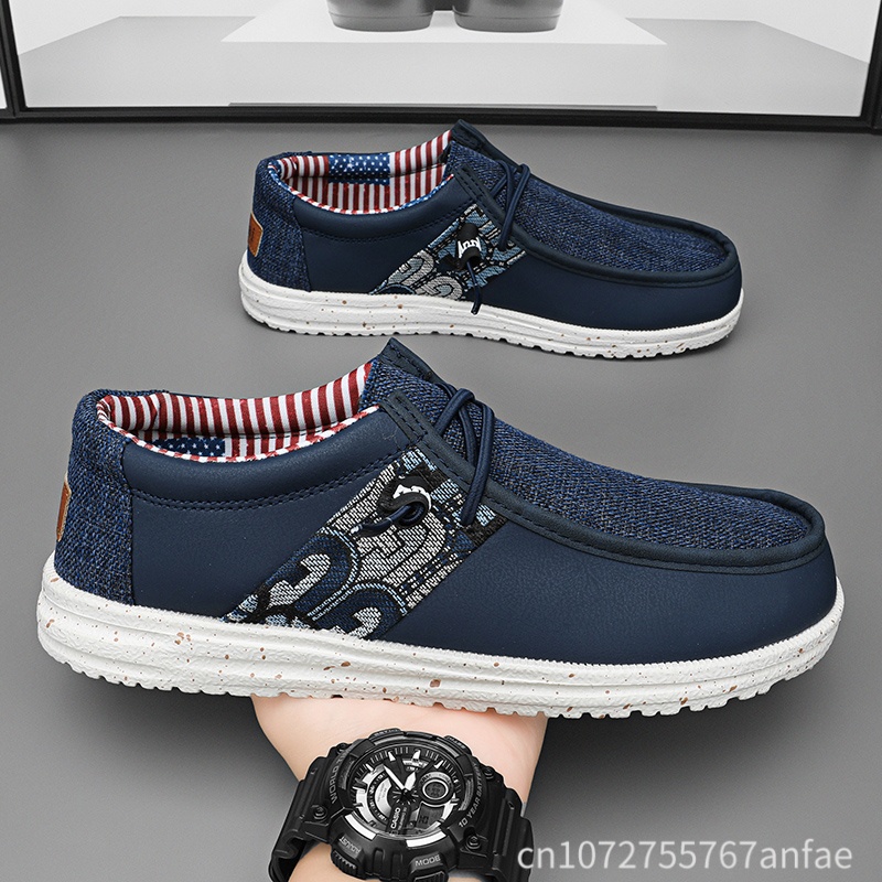 Hot Sale Blue/Black Men Loafer - Men Shoes Sale ulasan dan harga
