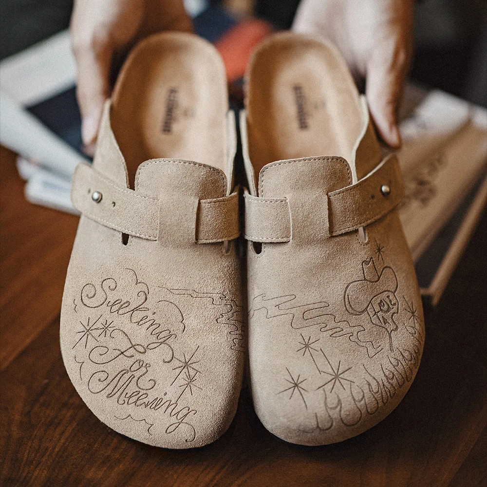 Maden Illustration Mules Shoes - Men Shoes Illustration ulasan dan harga