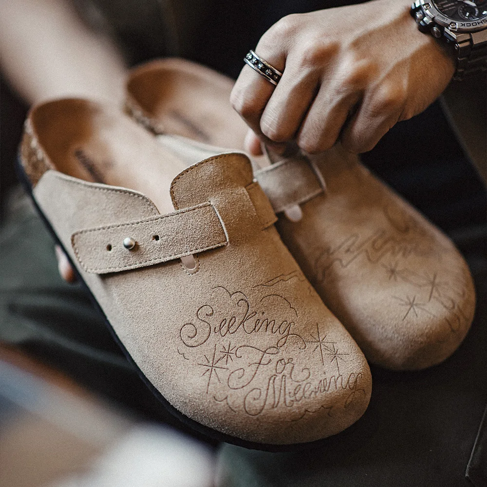 Maden Illustration Mules Shoes - Men Shoes Illustration ulasan dan harga