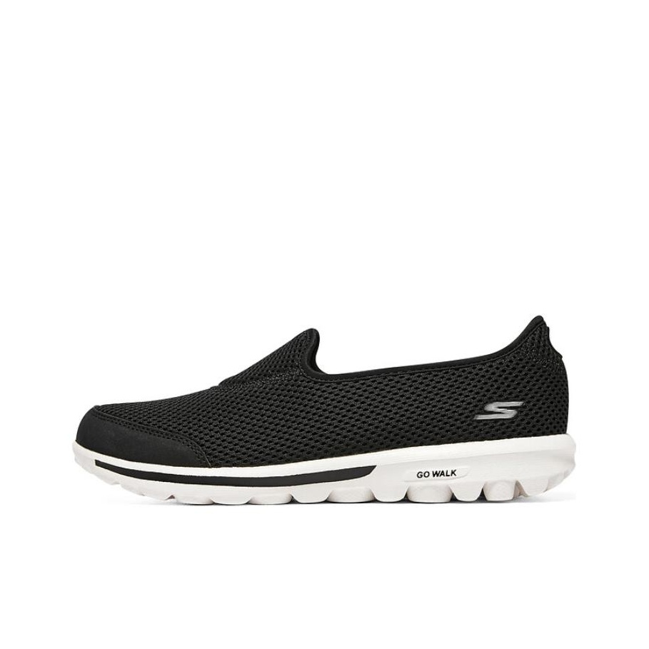 Skechers Go Walk Classic Low t - Men'S Shoes Black And White ulasan dan harga