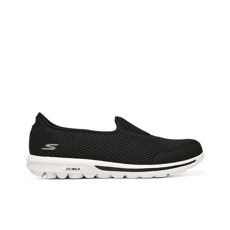 Skechers Go Walk Classic Low t - Men'S Shoes Black And White ulasan dan harga