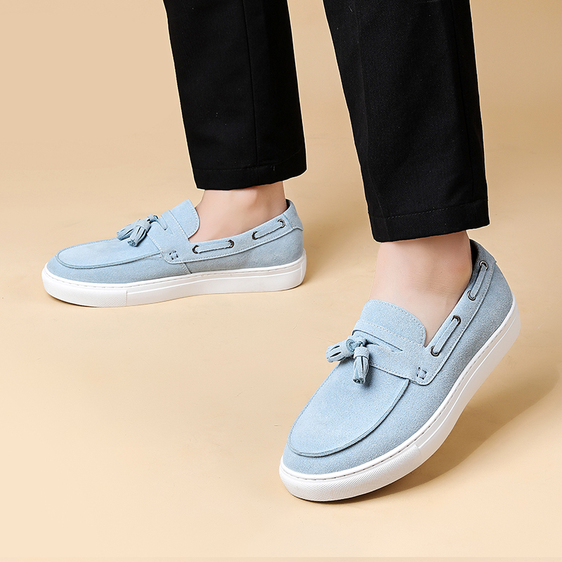 Classic Men's Suede Leather Ta - Men'S Shoes Hey Dude ulasan dan harga
