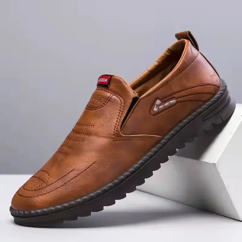 Men's Leather Shoes Casual Sho - Men'S Shoes Hey Dude ulasan dan harga