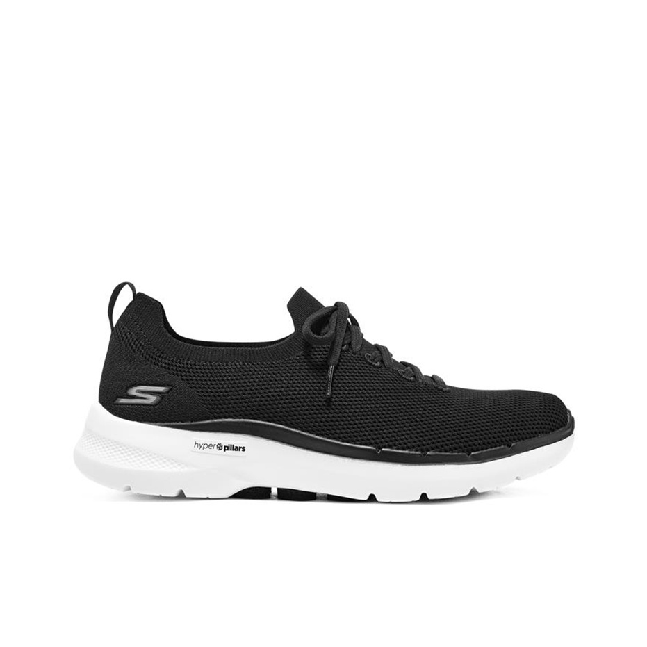 Skechers Go Walk 6 Walking Sho - Men'S Shoes Black And White ulasan dan harga