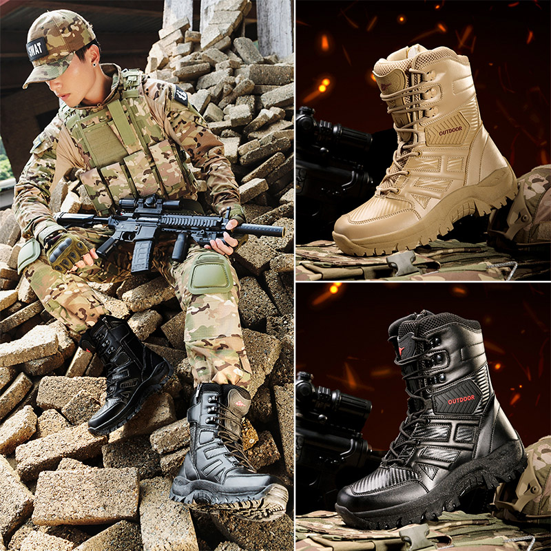 Botas Outdoor Men Boots High T - Men'S Training Shoes ulasan dan harga