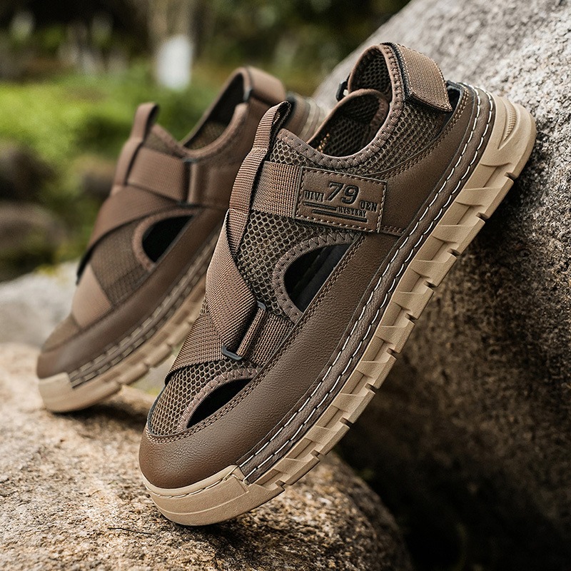 Mens Sandals Summer Mesh Breat - Sandal Sport Outdoor ulasan dan harga