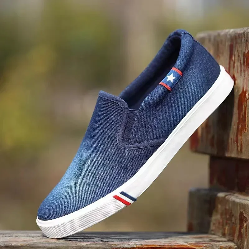 Denim Men's Canvas Shoes Slip- - Men Shoes Vans ulasan dan harga