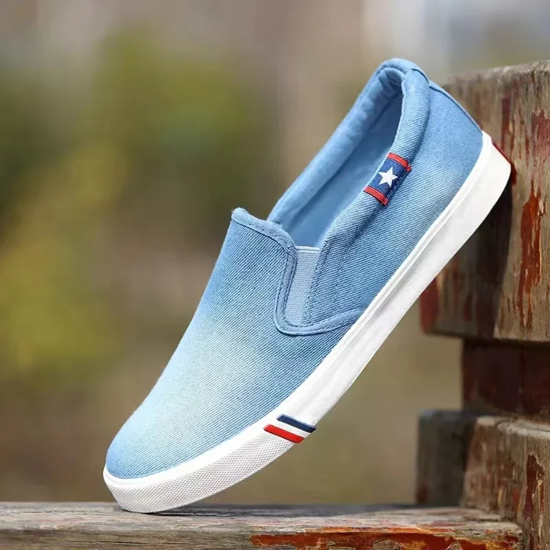 Denim Men's Canvas Shoes Slip- - Men Shoes Vans ulasan dan harga