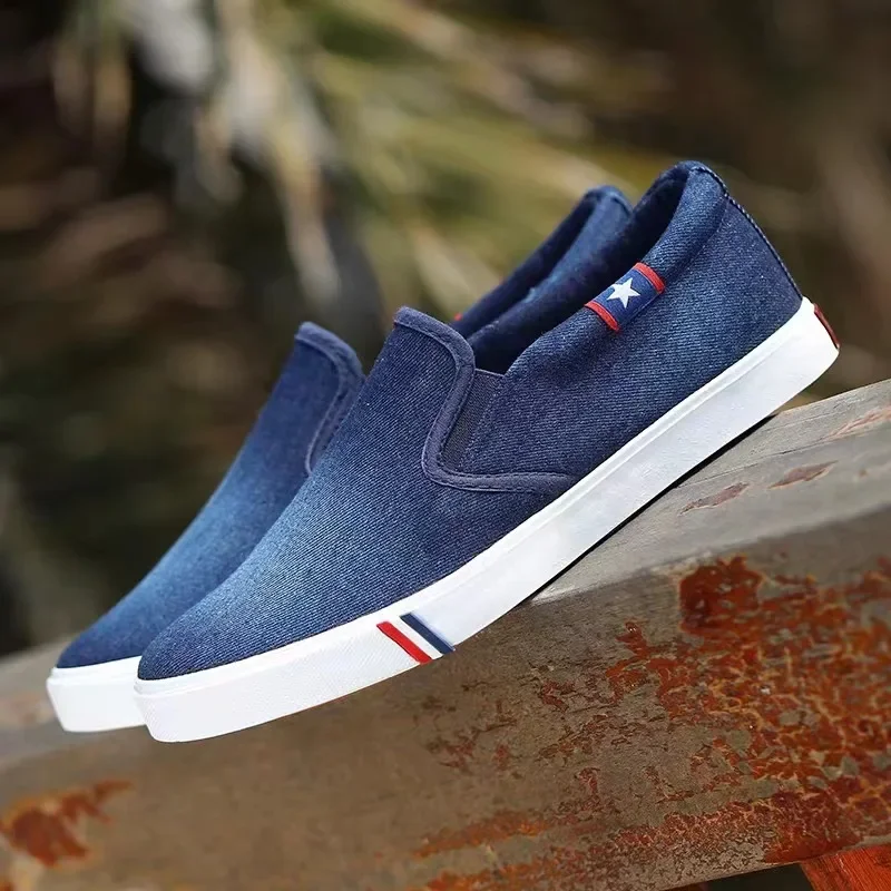 Denim Men's Canvas Shoes Slip- - Men Shoes Vans ulasan dan harga