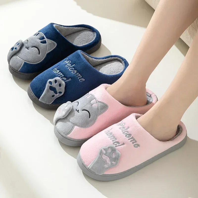 Home Fluffy Cat Slippers Women - Sport Slide Men ulasan dan harga
