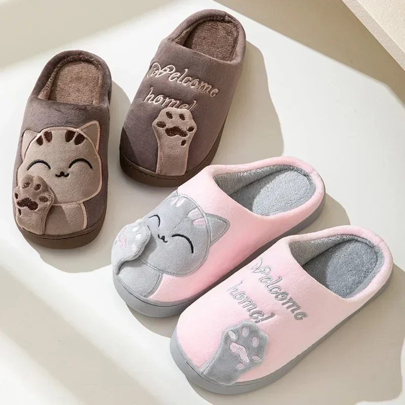 Home Fluffy Cat Slippers Women - Sport Slide Men ulasan dan harga